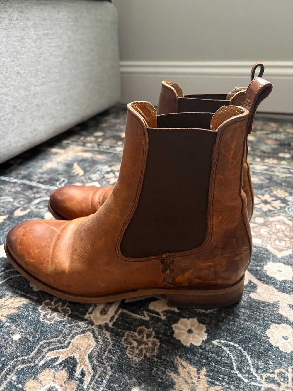 FRYE Brown Leather Chelsea Boots - Picture 3 of 7